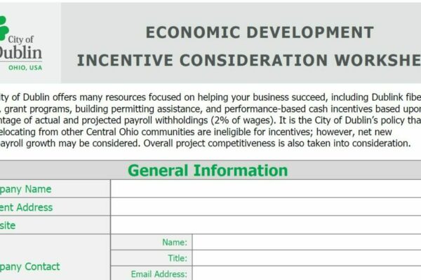 Dublin Incentive Worksheet